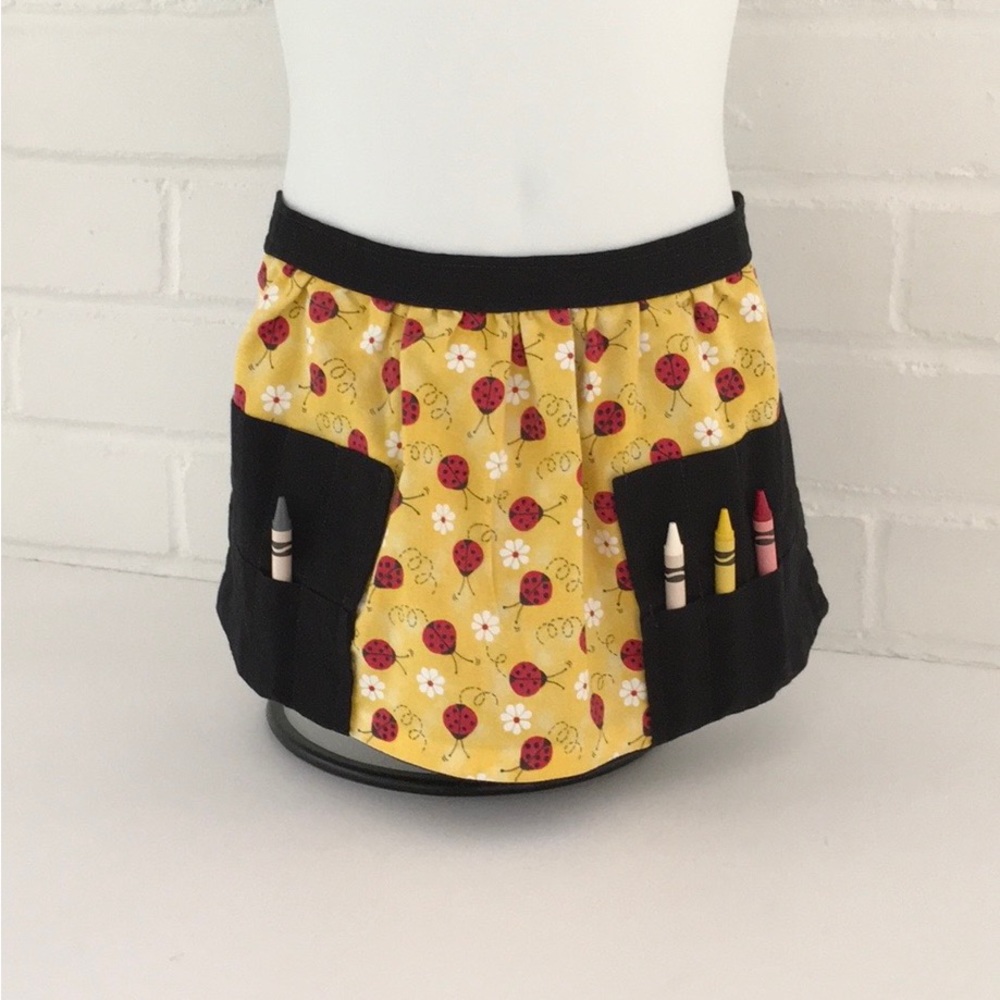 Toddler Girls Size 2T-3T Arts & Crafts Ladybug Apron